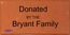 Donated By Engraved Brick - Personalized Donation Brick