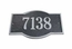 Double Arch Address Plaque - Choose Aluminum or Brass Metal