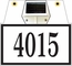 Solar Lighted Two Sided Hanging Address Sign
