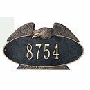 Eagle Address Sign - For Wall or Lawn Mount - Select Your Size and Color