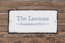 Eggshell Established Year Sign