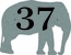 Elephant Shape Address Plaque