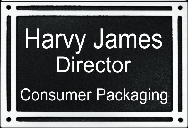 Cast Aluminum Plaque with Acrylic Sign Insert