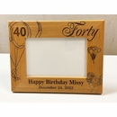 Engraved 40th Birthday Picture Frame