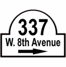 Engraved Address Sign - Custom House Number Plaque