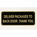 Engraved Brass Plate, Small Personalized Nameplate Sign