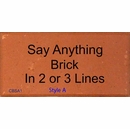 Engraved Brick - Personalized Custom Brick