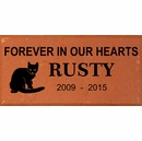 Engraved Cat Memorial Brick
