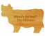 Engraved Cow Cutting Board