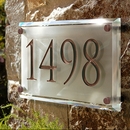 Engraved Crystal Address Plaque
