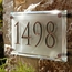 Engraved Crystal Address Plaque