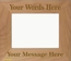 Engraved Custom Message Picture Frame