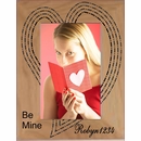 Engraved Heart Picture Frame