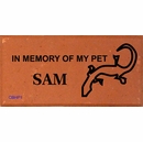 Engraved Memorial Brick for Small House Pet Including Goldfish, Ferret, Hamster, Gerbil, Parrot, Turtle, and Guinea Pig