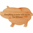 Engraved Pig Cutting Board