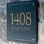 Engraved Stone Address Plaque
