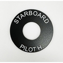Engraved Toggle Ring Switch Plate 1.25 OD .5 ID