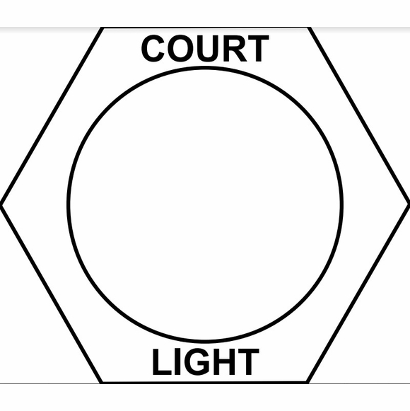 Engraved Toggle Switch Plate Hexagon Shape