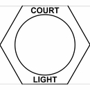 Engraved Toggle Switch Plate Hexagon Shape