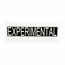 EXPERIMENTAL Aircraft Placard - 2" Lettering