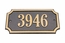 Exterior Address Plaque - Solid Cast Brass