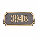 Exterior Address Plaque - Solid Cast Brass
