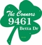 Shamrock Address Plaque - Three Leaf Clover House Number Sign - Extra Large