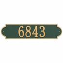 Extra Wide Address Plaque With One or Two Lines