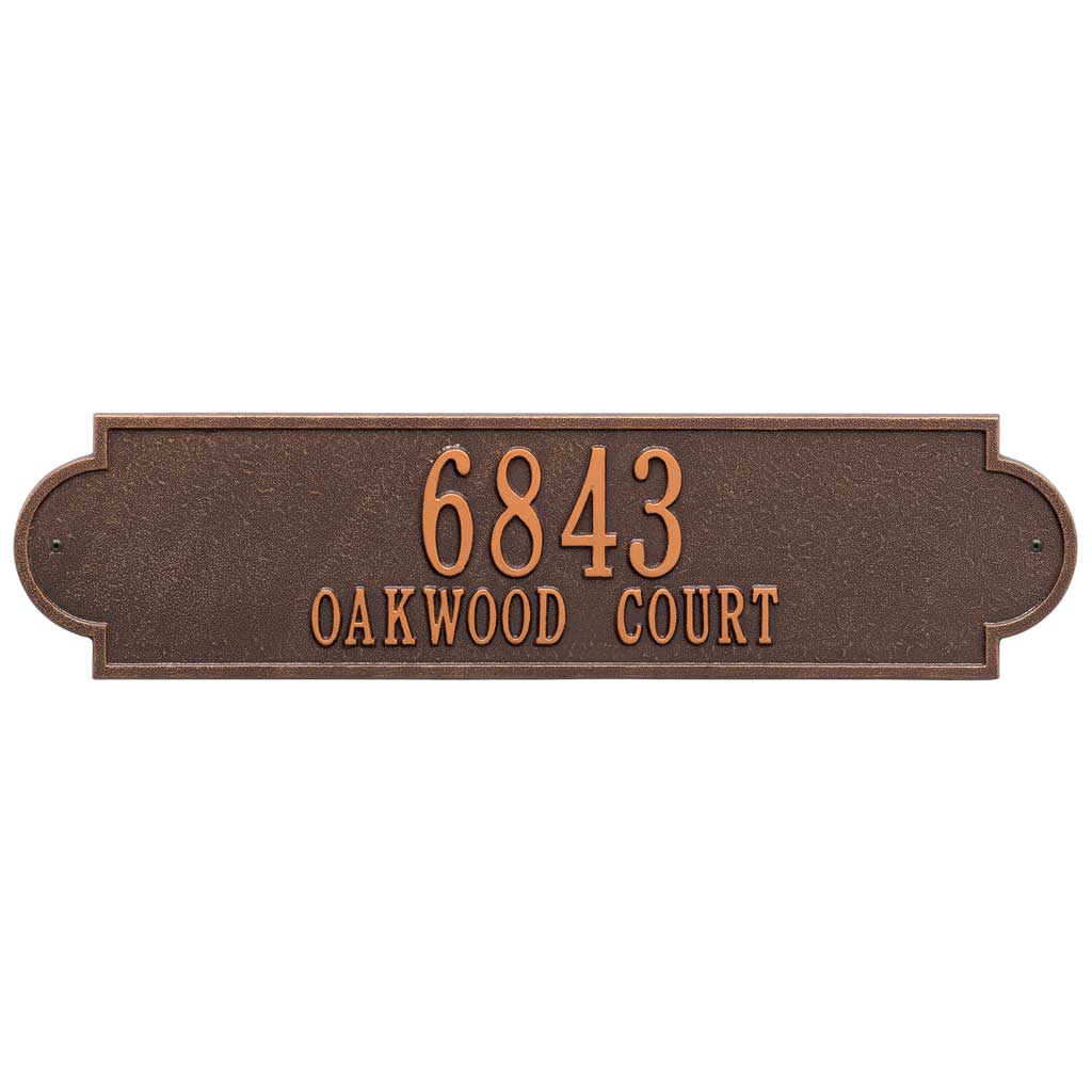 Extra Wide Address Plaque With One or Two Lines