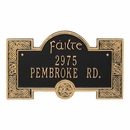 Failte Address Plaque with Celtic Knot Border - Irish House Number Sign