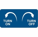 Faucet Valve ON-OFF Turn Direction Reminder Sign