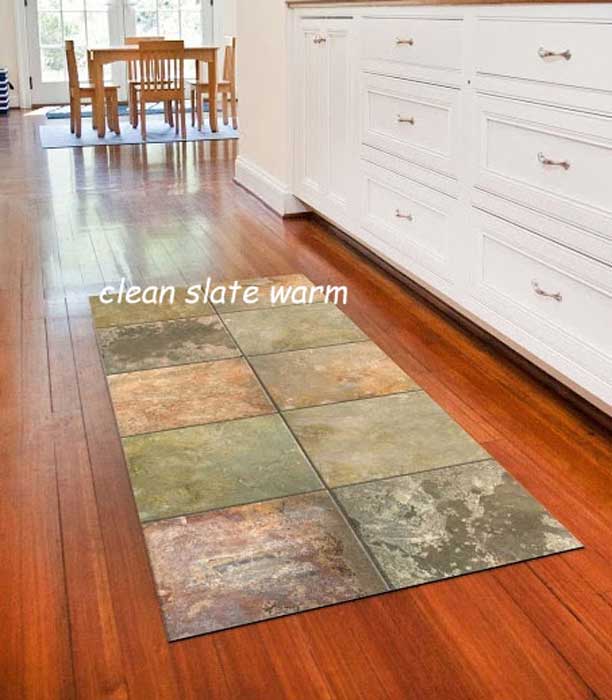 Faux Flooring Printed Stone Floor Mat