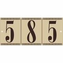Faux Tile House Number Address Sign