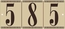 Faux Tile House Number Address Sign