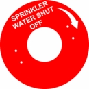 Fire Sprinkler System Water Valve Off Sign
