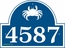 Sea Creature House Number Sign - Fish, Crab, Whale, Dolphin, Shark, Tuna, Seahorse, Octopus, Lobster