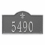 Fleur de Lis Address Plaque - House Number Sign