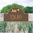 Address Plaque With Flying Ducks For Wall Mount or Optional Lawn Mount Stakes