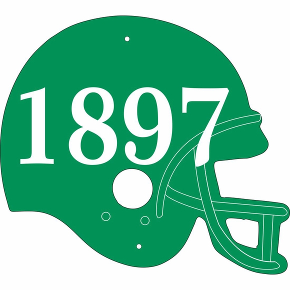 Football Helmet Shape Address Plaque