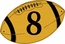 Football Shape Address Plaque