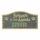 Forever in our hearts Personalized Pet Memorial Plaque Wall or Ground  Sign