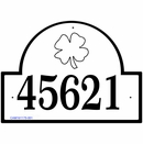 Four Leaf Clover Address Plaque