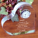 Friends Forever Keepsake Heart Clock