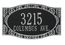 Coastal Style Address Plaque with House Number & Street Name - Frond Leaf Border Address Sign