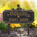 Garden Name Plaque with Dragonfly and Van Gogh Poem If You Truly Love Nature
