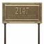 Lawn Mount Address Plaque With Decorative Border - Choose Your Color