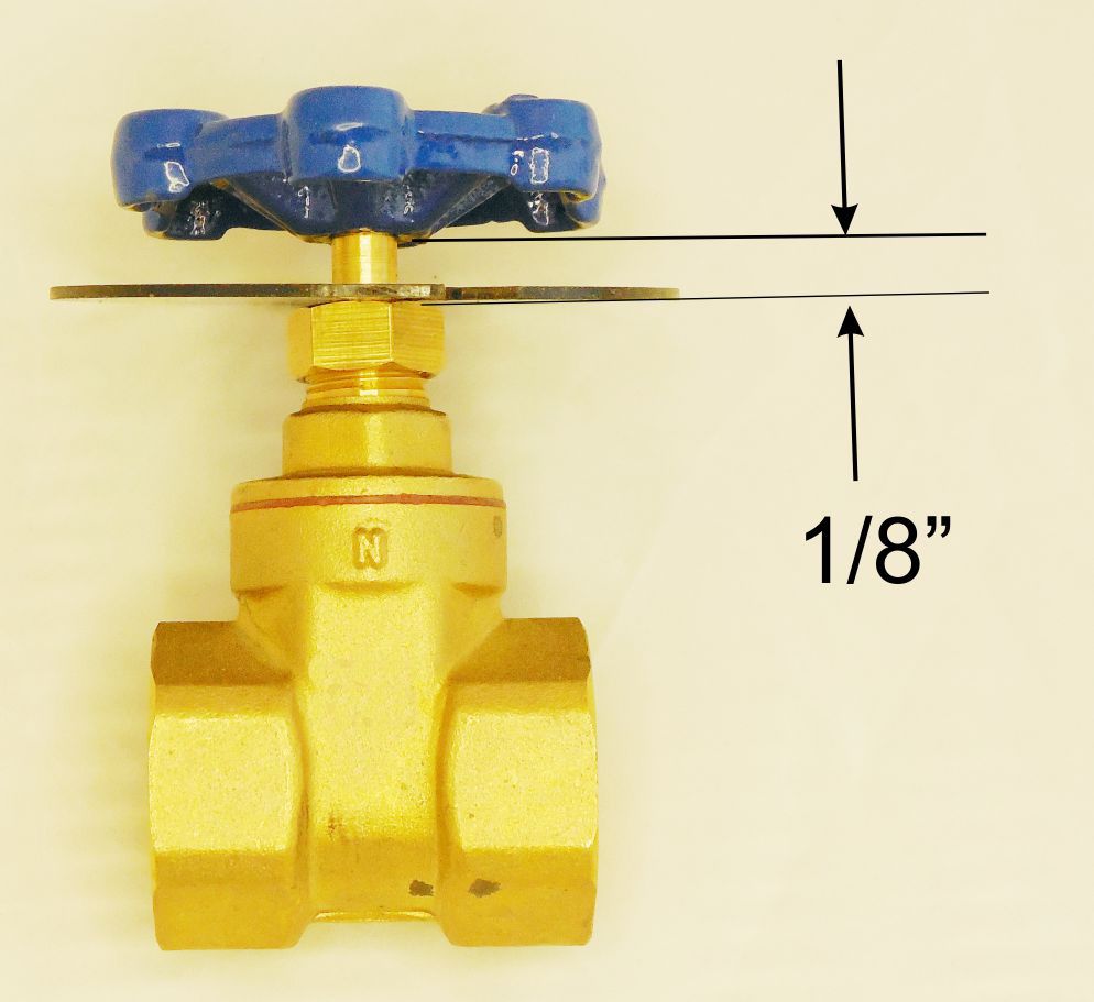 Gate or Globe Valve Turn Direction Indicator ON OFF, OPEN CLOSE, FAST