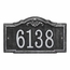Decorative Metal Address Plaque - House Number Sign - For Wall Mount or Optional Lawn Mount