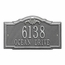 Address Plaque with House Number and Street Name - Decorative Metal Address Sign For Wall Mount or Optional Lawn Mount