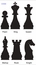 Chess Piece Wall Art Cut Outs - Pawn, King, Queen, Bishop, Rook, or Knight